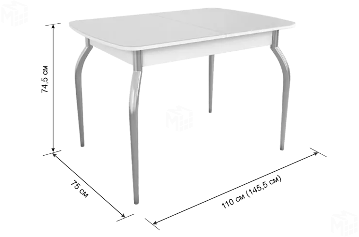 Стол обеденный раздвижной Танго Орхидея