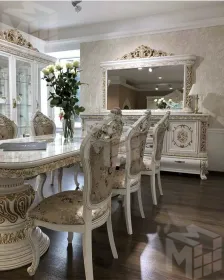 Зеркало Алсу белый глянец