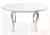Стол Натали круглый белый глянец