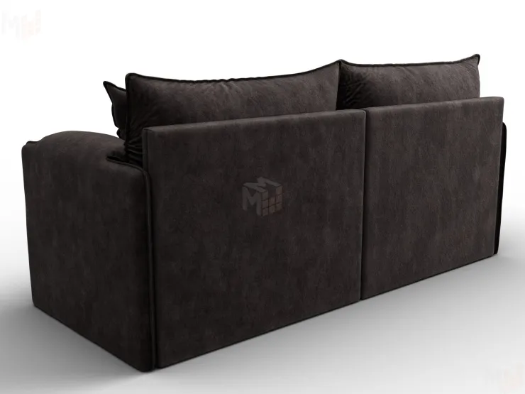 Диван прямой модульный Лига-106 ( BRUT 17 коричневый )