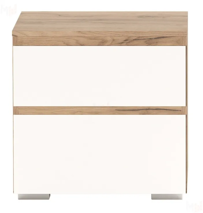 Тумба прикроватная ГРЕТТА Дуб Крафт золотой-Белый