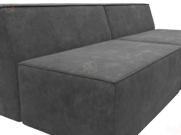 Диван прямой модульный Монс ( BRUT 16 темно-серый )