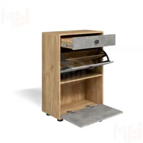 Обувница Мини-Лайт МЛ-7 Дуб крафт золотой/ателье светлое