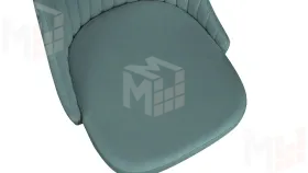 Стул Франк (паук) исп. 2 - ДП2-30 Черный матовый/Madera Aquamarine (аквамарин)