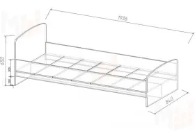 Кровать-чердак Фанки Кидз 3/1 + нижняя кровать 13/23СВ