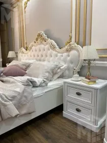 Тумба прикроватная Натали белый глянец