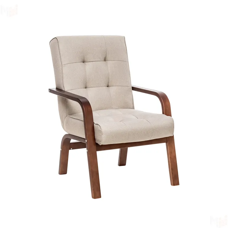 Кресло Leset Модена (Орех текстура/Malmo 05 (бежевый))