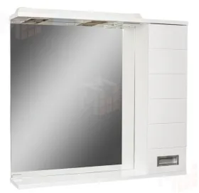 Шкаф-зеркало Cube 80 Эл. левый/правый Домино 