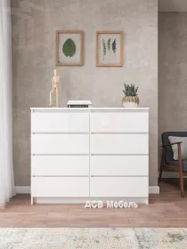 Комод Мори 1200.8 белый