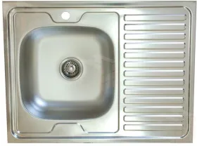 Мойка накладная 80*60 см (левая)