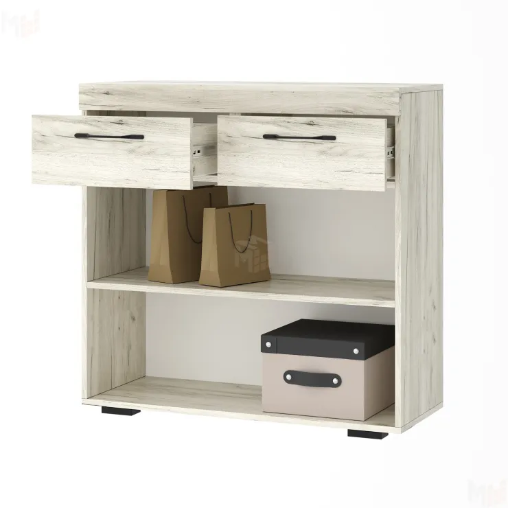 Тумба  СОНАТА ТС-900  Крафт белый-Антрацит