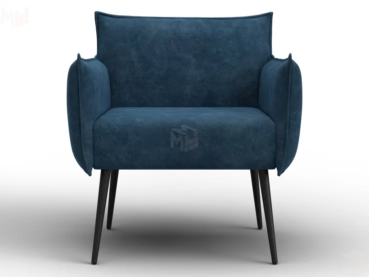 Кресло Лига-083 ( велюр BRUT 11 синий )