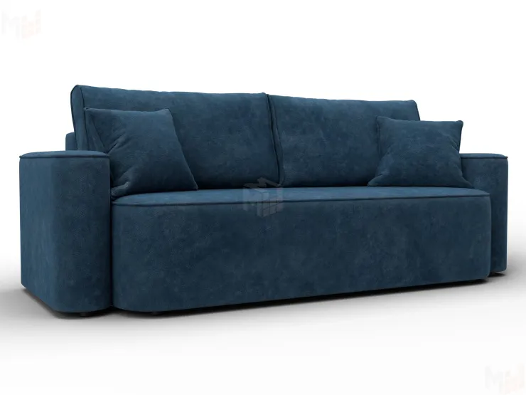 Диван прямой Лига-118 НПБ ( BRUT 11 синий )