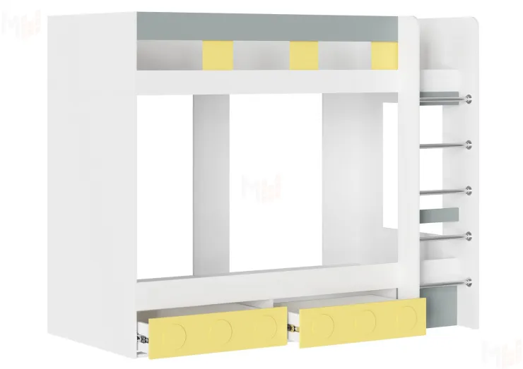 Кровать 2х-ярусная КУБО  КР-001