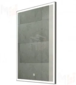 Зеркало с LED подсветкой Frame Silver 600х800