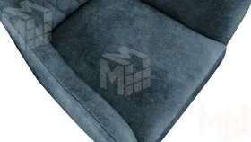 Стул Chester Т6 Белый муар Велюр V006 бирюзовый