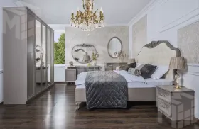 Спальня Мокко 5-ств серый камень