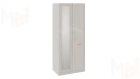 Шкаф для одежды с 1 глухой и 1 зеркальной дверью правый с опорой «Сабрина»