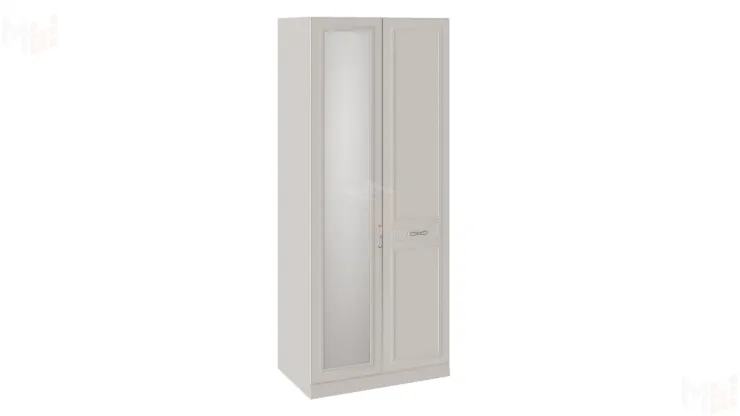 Шкаф для одежды с 1 глухой и 1 зеркальной дверью правый с опорой «Сабрина»