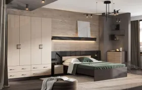 Спальный гарнитур Гармония венге - дуб белфорт композиция-1