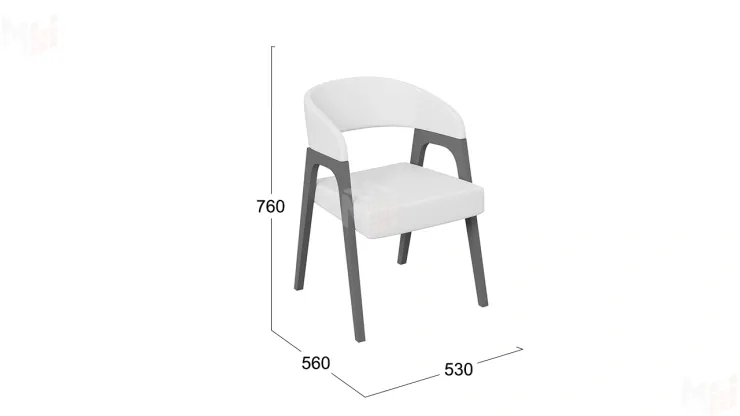 Кресло Техас 1 - W-101  Графит, тк №66 Экокожа