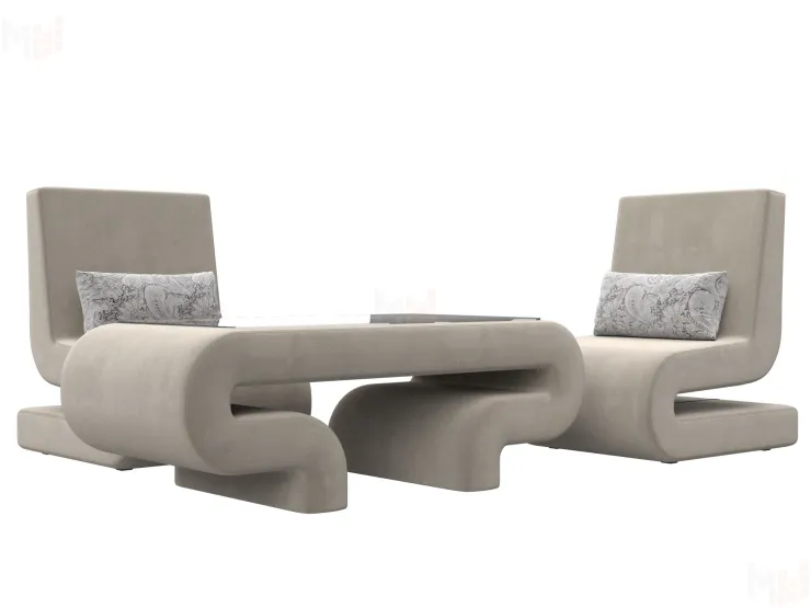 Набор Волна-3 (стол, 2 кресла)