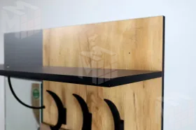 Вешалка настенная  Ольга-Лофт 6 Дуб Крафт Золотой/Темно-Серый