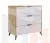 Комод Адам дуб крафт золотой/белое дерево