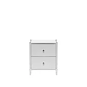 Комод Leset Нирита/Хайди, 2 ящика, Белый (Белый/Белый)