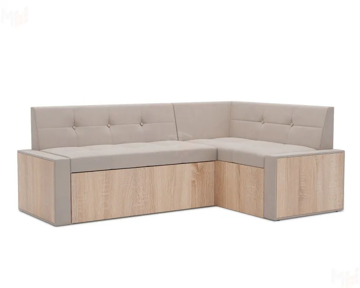 Таллин Правый угол (Бархат бежевый STAR VELVET 6 LIGHT Beige) 210х83х140 см
