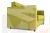 Диван Алекс-1 желтый