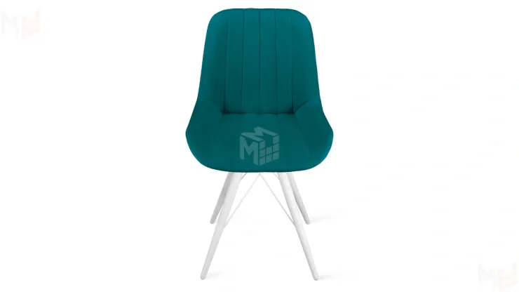 Стул Марвел К3 Исп. 2 Белый матовый Велюр Confetti Izumrud