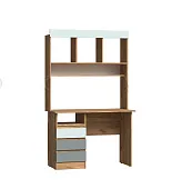 Стол письменный с надстройкой Челси Color (сумеречный голубой/мята)