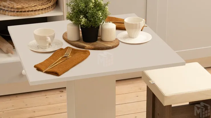 Стол обеденный Анкона Тип 1  Белый