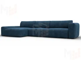 Диван угловой Лига-066 НПБ Лонг угол левый ( BRUT 11 синий )