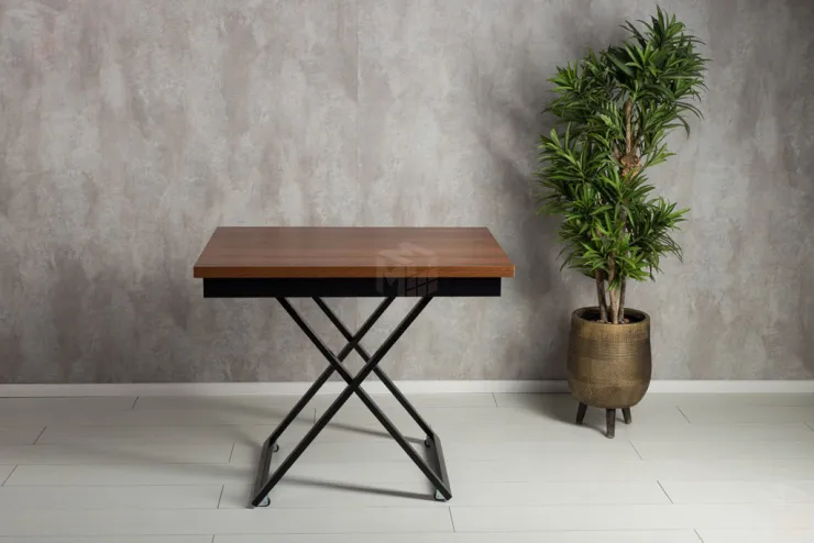 Стол-трансформер Accord D44/S53 Миланский орех/Черный