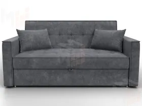 Диван прямой Лига-104 (140) ( BRUT 16 темно-серый )