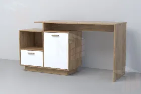 Стол Письменный СТ-2 ПД Эго  Дуб Крафт Золотой/Белый Глянец