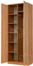 Шкаф для белья со штангой и полками 101