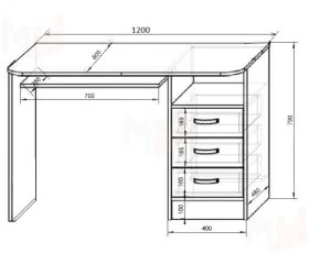 Стол письменный Фанки Тревел ФТР-13/1