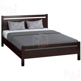 Кровать из массива Вероника-1 (160*200) орех темный