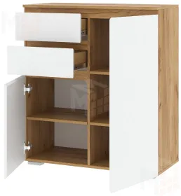 Тумба ГРЕТТА 1800 2С2Я  Дуб Крафт золотой