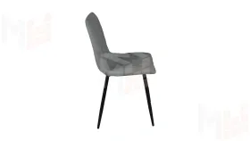 Стул Чили ромб СРП-052 Эмаль черный муар Лофт серый