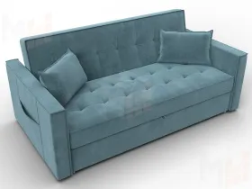 Диван прямой Лига-104 (160) ( SEVEN 113 бирюзовый )