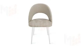 Стул Гэтсби К1К Белый матовый, Велюр Confetti Smoke