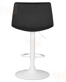 Стул барный DOBRIN TAILOR WHITE (черный велюр (MJ9-101))