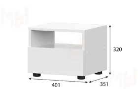 Тумба прикроватная Токио Белый