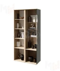 Шкаф с подсветкой Ким (сонома/графит)