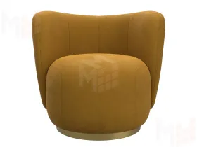Кресло Лига-072 ( велюр BRUT 10 желтый )