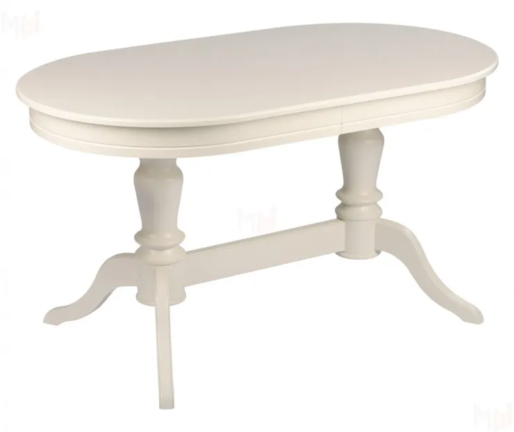 Обеденная группа стол Арей 140 Слоновая кость и 6 стульев Арктос Слоновая кость/Бежевый жаккард